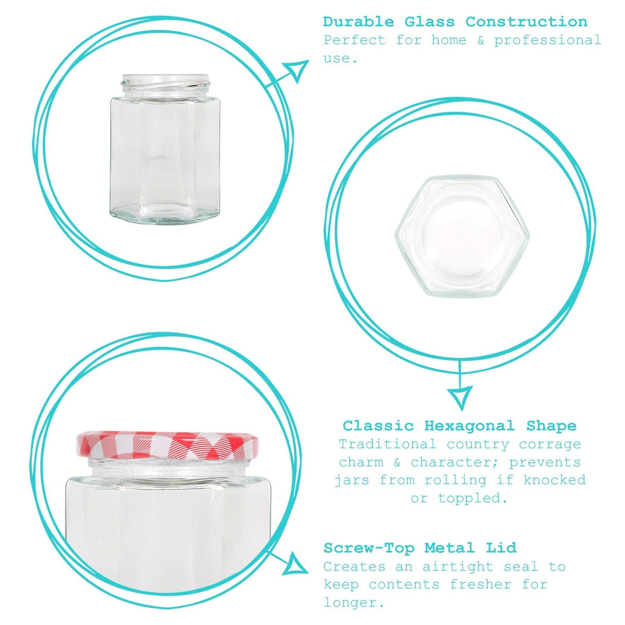 personalised 250ml Glass Storage Jar with White Lid