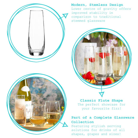 Nord Stemless Champagne Flute – 230ml