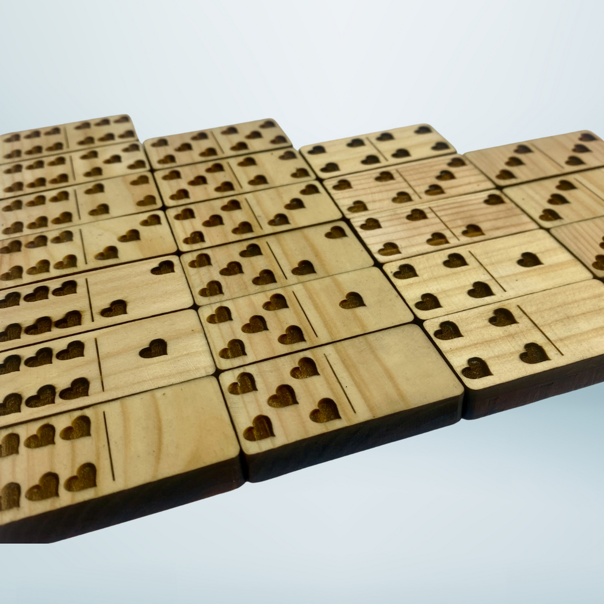 Herz-Domino-Set