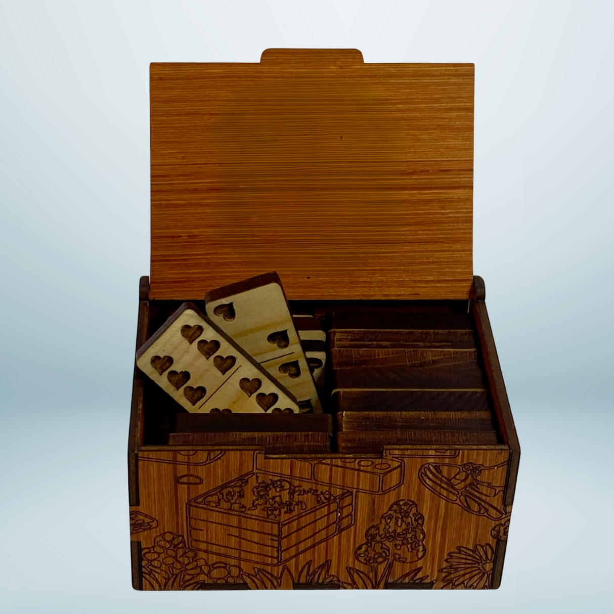 Herz-Domino-Set