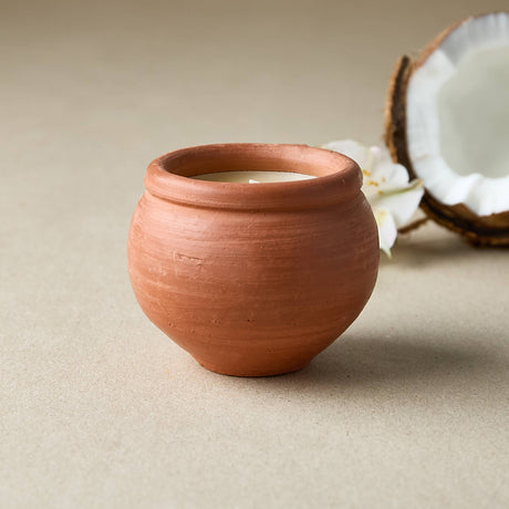 Karan Handmade Terracotta Candles – Box of Three