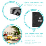 Square Natural Slate Drinks Coaster – 10cm