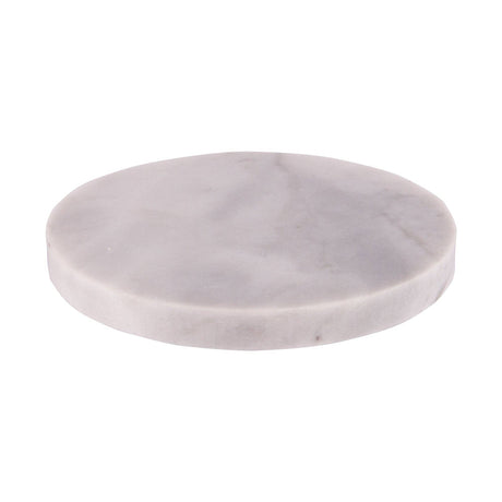 Set of 2 Round Marble Drinks Coasters – Natural Marble Coasters 10cm