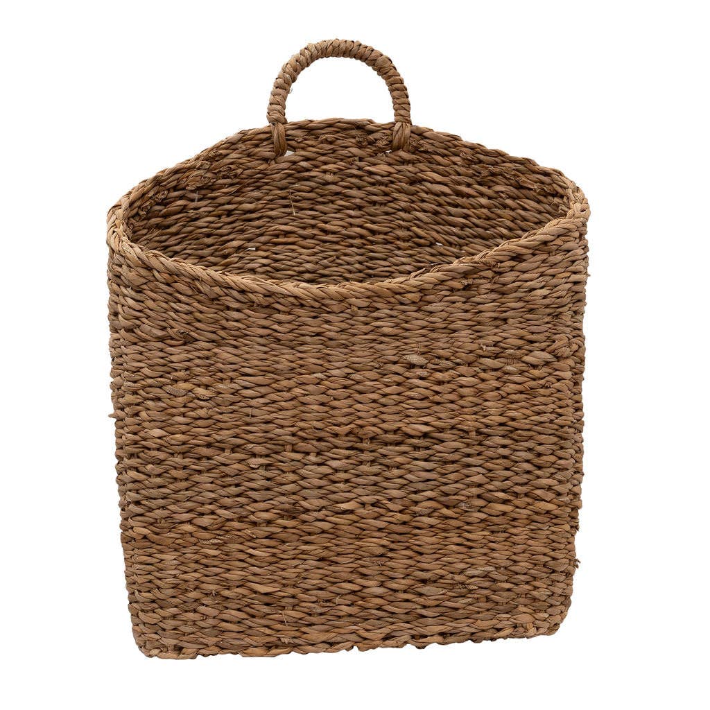 Slim Seagrass Hanging Storage Basket
