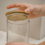 Chatsworth Hammered Glass Storage Jar with Wooden Lid