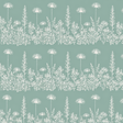 Wrapping paper with White floral pattern on a teal background