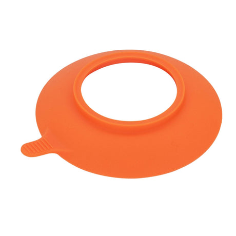 Tiny Dining Kids Bamboo Plate with Suction Cup Orange