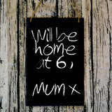 Personalised Hanging Slate Notice & Menu Board