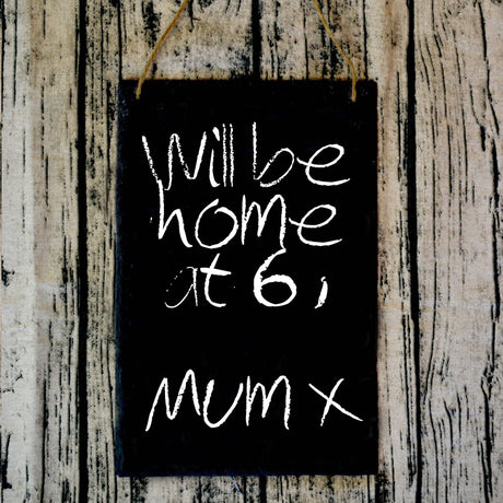 Personalised Hanging Slate Notice & Menu Board
