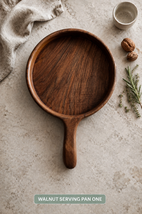 Walnut Serving Pan with Handle – Choose Your Exact Piece