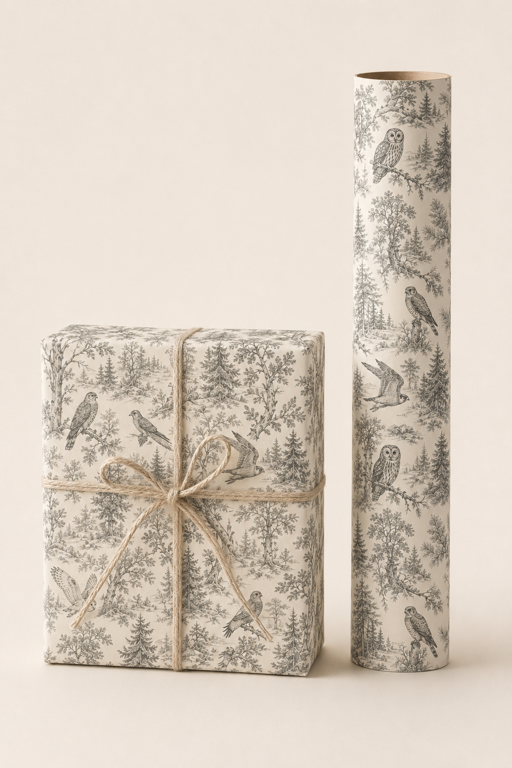 British Birds of Prey Wrapping Paper – Vintage Wildlife Gift Wrap