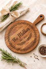 Personalised Acacia Wood Pizza Serving Board