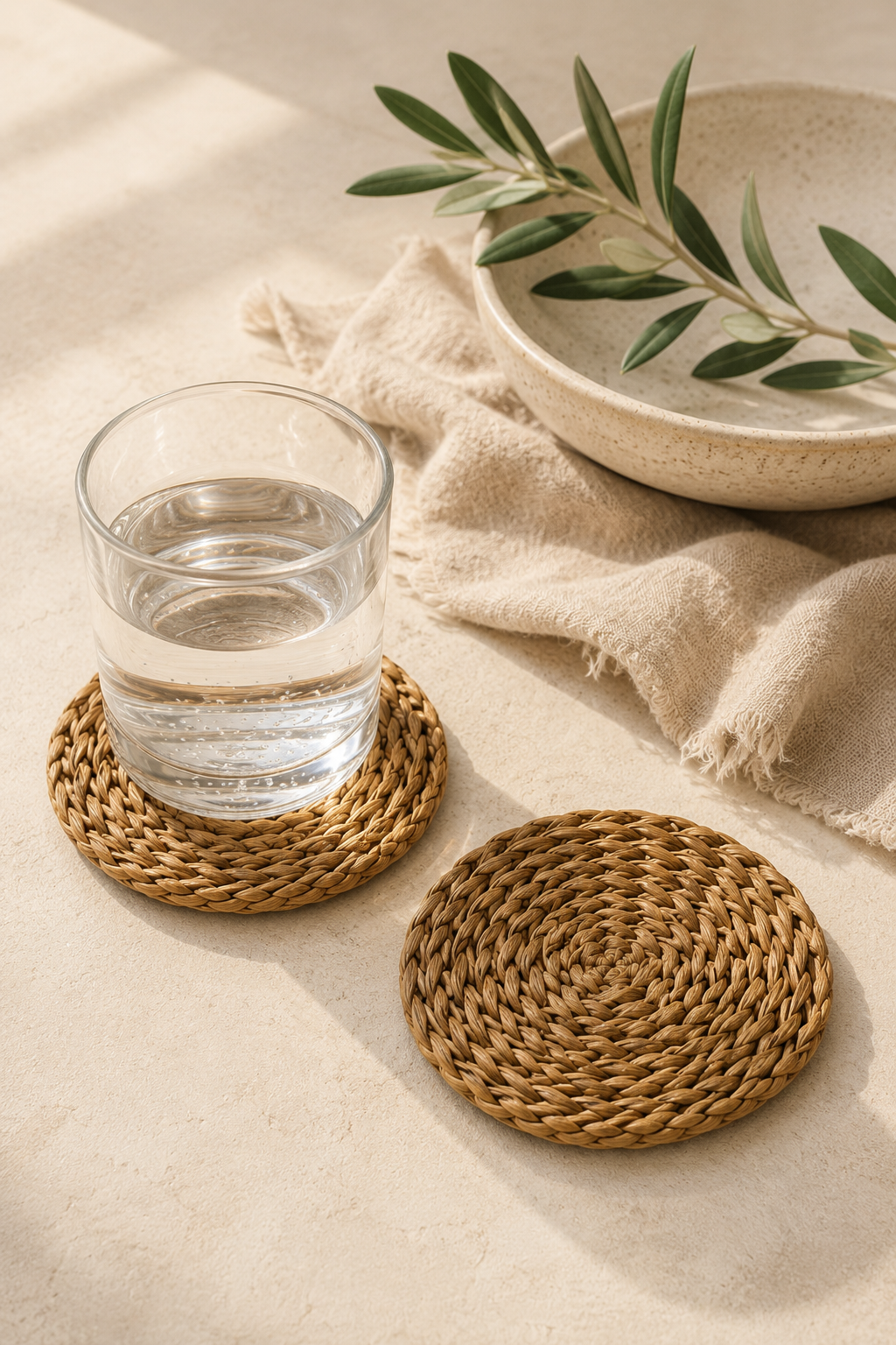 Handmade Seagrass Coaster – Natural Woven Drink Coaster