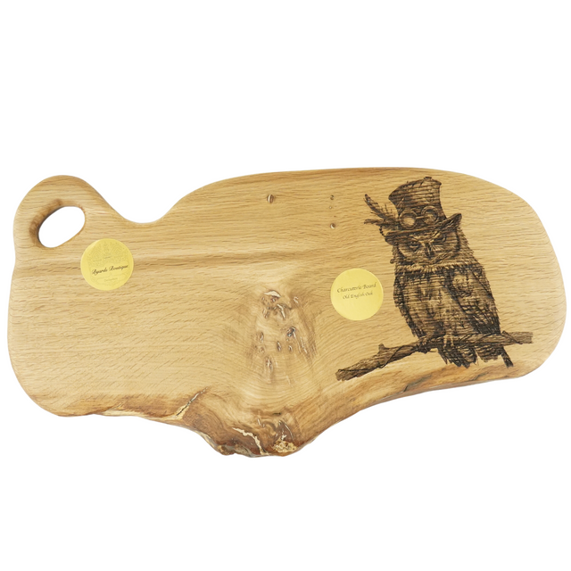Charcuterie Board Steam Punk Owl