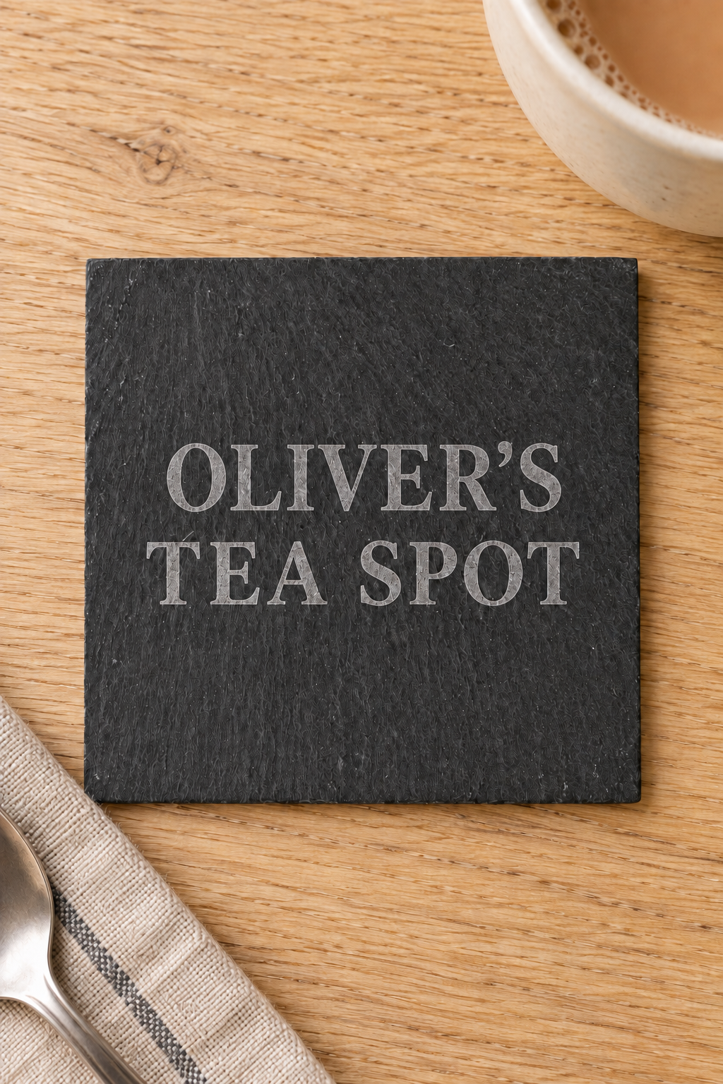 Personalised Slate Coaster – 10cm Square