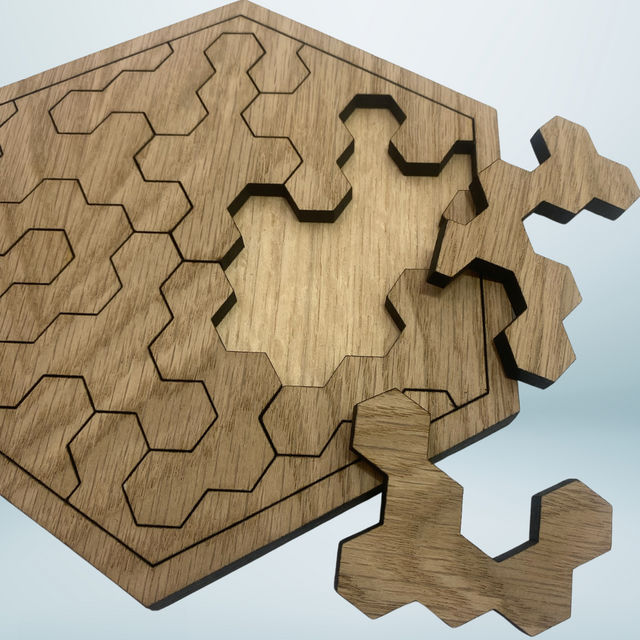 Pocket Tessellation Challenge Puzzle: "Hex Edition" - Stocking Filler Mini Edition